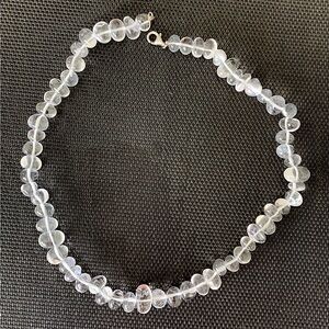 Elegant Natural Crystal Quartz Beaded Necklace